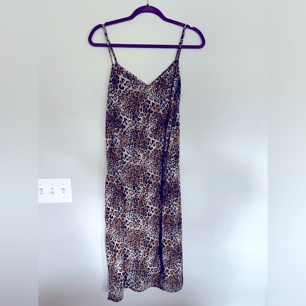 Know One Cares animal print maxi dress